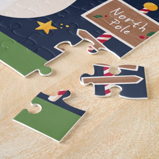 Decoratief Holiday Snowman Legpuzzel (Zijkant)