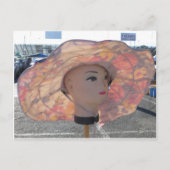 Decoratief hoofd briefkaart (Voorkant)