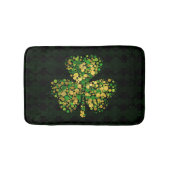 Decoratief Iers Shamrock - Clover Gold en Green Badmat (Voorkant)
