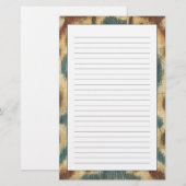 Decoratief Ikat Fabric-ontwerp van Chariklia Zarri Briefpapier (Voorkant / Achterkant)