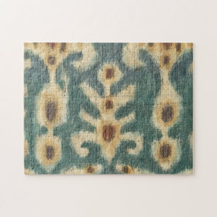 Decoratief Ikat Fabric-ontwerp van Chariklia Zarri Legpuzzel