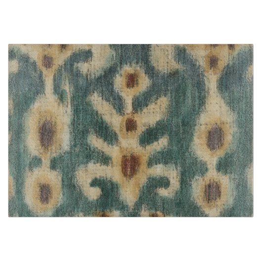 Decoratief Ikat Fabric-ontwerp van Chariklia Zarri Snijplank (Voorkant)