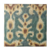 Decoratief Ikat Fabric-ontwerp van Chariklia Zarri Tegeltje (Voorkant)