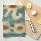 Decoratief Ikat Fabric-ontwerp van Chariklia Zarri Theedoek (Quarter Fold)