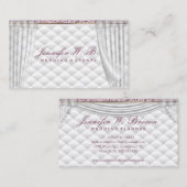 Decoratief interieurontwerp voor het gordijngordij visitekaartje (Voorkant / Achterkant)