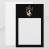 Decoratief jong Marie Antoinette Briefpapier (Voorkant / Achterkant)