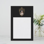 Decoratief jong Marie Antoinette Briefpapier (Staand voorkant)