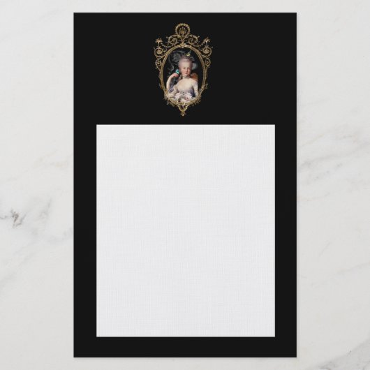 Decoratief jong Marie Antoinette Briefpapier (Voorkant)