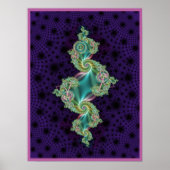 Decoratief Julia Fractal Poster (Voorkant)
