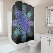 Decoratief Keltisch ontwerp. Douchegordijn (In situ)