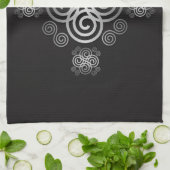 Decoratief Keltisch ontwerp. Theedoek (Gevouwen)