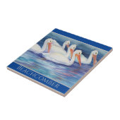 decoratief keramisch materiaal tegeltje (Zijkant)