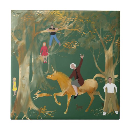 Decoratief keramisch tegels tegeltje (Voorkant)