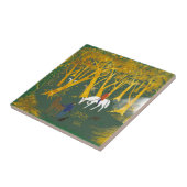 Decoratief keramisch tegels tegeltje (Zijkant)