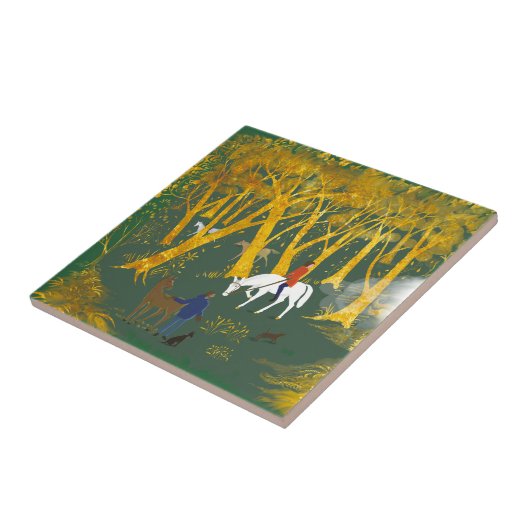 Decoratief keramisch tegels tegeltje (Zijkant)