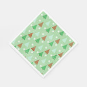 Decoratief kerstboompatroon servet (Hoek)