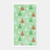 Decoratief kerstboompatroon servet (Voorkant)