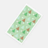 Decoratief kerstboompatroon servet (Hoek)