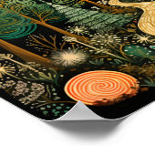 Decoratief kerstbos poster (Hoek)