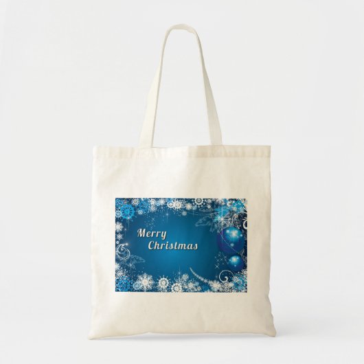 Decoratief kerstcadeau tote bag (Voorkant)