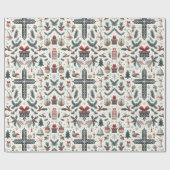 Decoratief kerstdecor Oranament Cadeaupapier (Vlak)