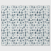 Decoratief kerstdecor Oranament Cadeaupapier (Vlak)