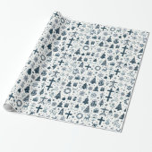 Decoratief kerstdecor Oranament Cadeaupapier (Uitgerold)