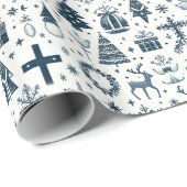 Decoratief kerstdecor Oranament Cadeaupapier (Rol Hoek)