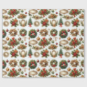 Decoratief kerstdecor Oranament Cadeaupapier (Vlak)