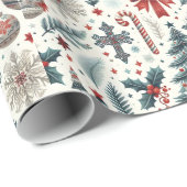 Decoratief kerstdecor Oranament Cadeaupapier (Rol Hoek)