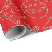 Decoratief kerstdecor Oranament Cadeaupapier (Rol Hoek)
