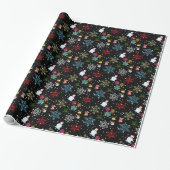 Decoratief kerstdecor Oranament Cadeaupapier (Uitgerold)