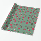 Decoratief kerstdecor Oranament Cadeaupapier (Uitgerold)