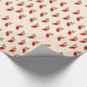 Decoratief kerstdecor Oranament Cadeaupapier (Hoek)