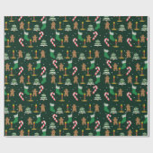 Decoratief kerstdecor ornament verpakkings papier (Vlak)