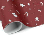 Decoratief kerstdecor ornament verpakkings papier (Rol Hoek)