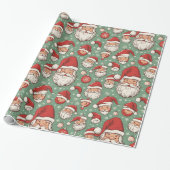 Decoratief kerstdecor ornament verpakkings papier (Uitgerold)