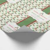 Decoratief kerstfeest cadeaupapier (Hoek)