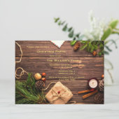 Decoratief Kerstfeest Kaart (Staand voorkant)