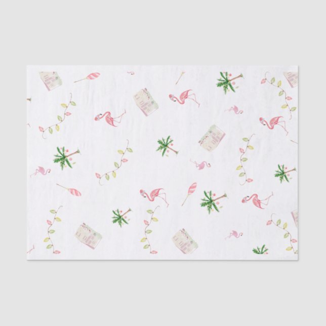 Decoratief kerstfeest met kerstmis tissuepapier (Voorkant)