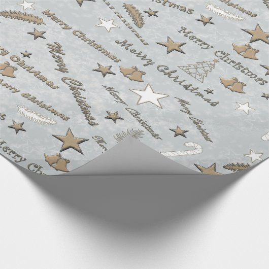 Decoratief kerstfeestfeest cadeaupapier (Hoek)