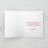 Decoratief kerstfeestfeest feestdagen kaart (Binnen)