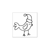 Decoratief kerstgevierd vogelstempel rubberstempel (Afrduk)
