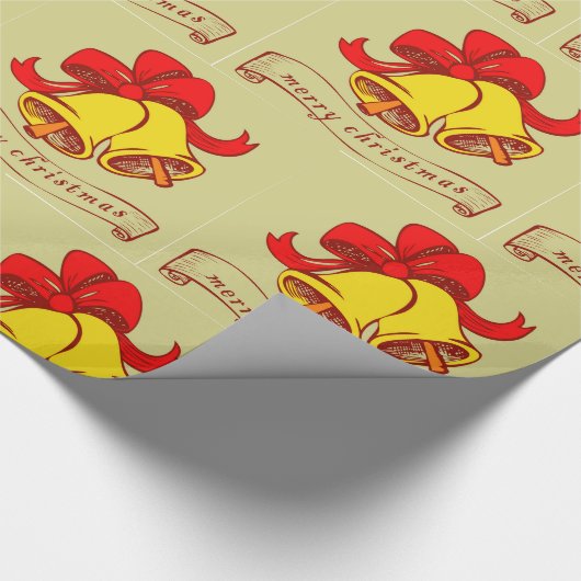 Decoratief kerstkerstkerstkerstkerstkerstkerstbel cadeaupapier (Hoek)