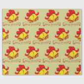 Decoratief kerstkerstkerstkerstkerstkerstkerstbel cadeaupapier (Vlak)