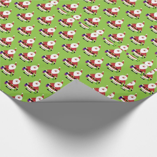 Decoratief kerstkerstkerstkerstkerstkerstkerstkers cadeaupapier (Hoek)