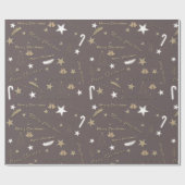 Decoratief kerstkerstkerstkerstkerstkerstrenrenren cadeaupapier (Vlak)