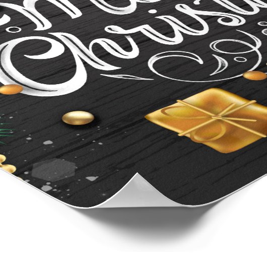 Decoratief kerstPoster Poster (Hoek)