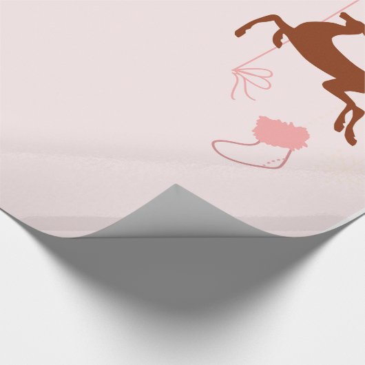 Decoratief kerstrantsoen cadeaupapier (Hoek)