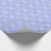 Decoratief kerstsnowflake Blue & White Cadeaupapier (Hoek)
